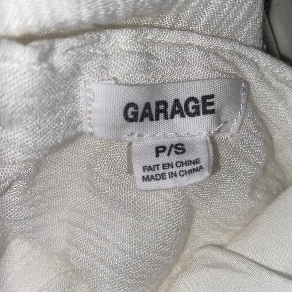 Garage White Embroidered Open Back Tie Romper-Women’s Size Small - Picture 12 of 12